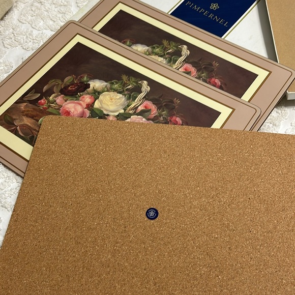 The Pimpernel Basket of Flowers Table Mat Set - Picture 6 of 6